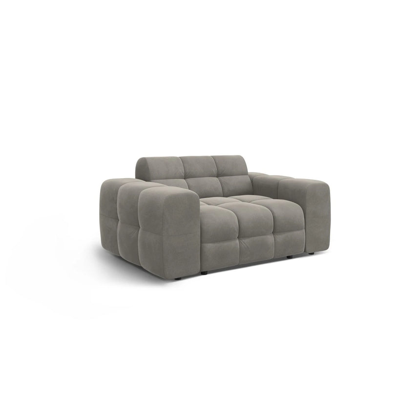 Kendal 2-Sitzer Sofa mit Bezug aus Samt (Ma2241) in Dunkelgrau, 156x103 cm – Bild 4