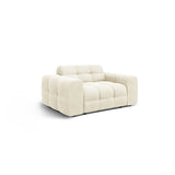 Kendal 2-Sitzer Sofa mit Bezug aus Samt (Ma2256) in Elfenbein, 156x103 cm – Bild 4