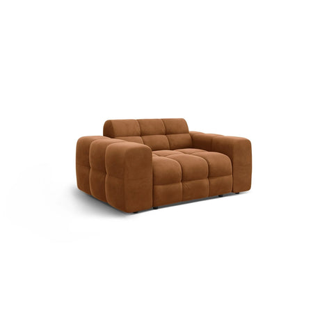 Kendal 2-Sitzer Sofa mit Bezug aus Samt (Ma2286) in Camel, 156x103 cm – Bild 4