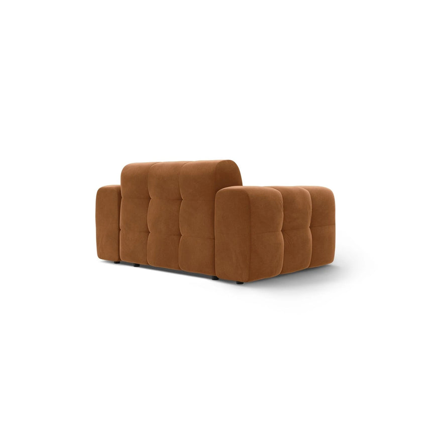 Kendal 2-Sitzer Sofa mit Bezug aus Samt (Ma2286) in Camel, 156x103 cm – Bild 5