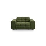 Kendal 2-Sitzer Sofa mit Bezug aus Samt (Ma2295) in Army Green, 156x103 cm – Bild 1