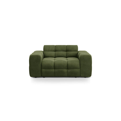 Kendal 2-Sitzer Sofa mit Bezug aus Samt (Ma2295) in Army Green, 156x103 cm – Bild 1