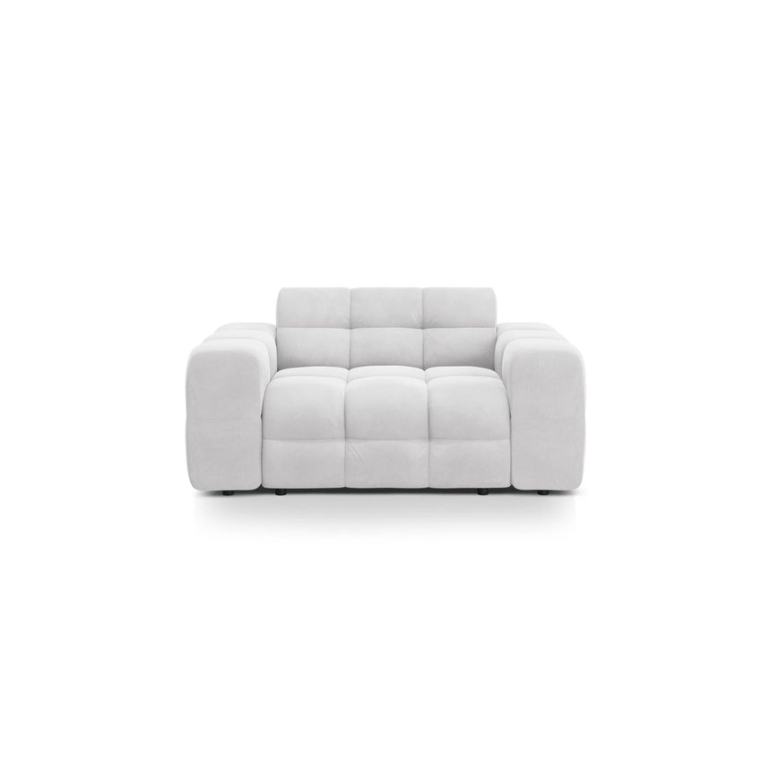 Kendal 2-Sitzer Sofa mit Bezug aus Samt oder Strukturstoff, 156x103 cm – Bild 1