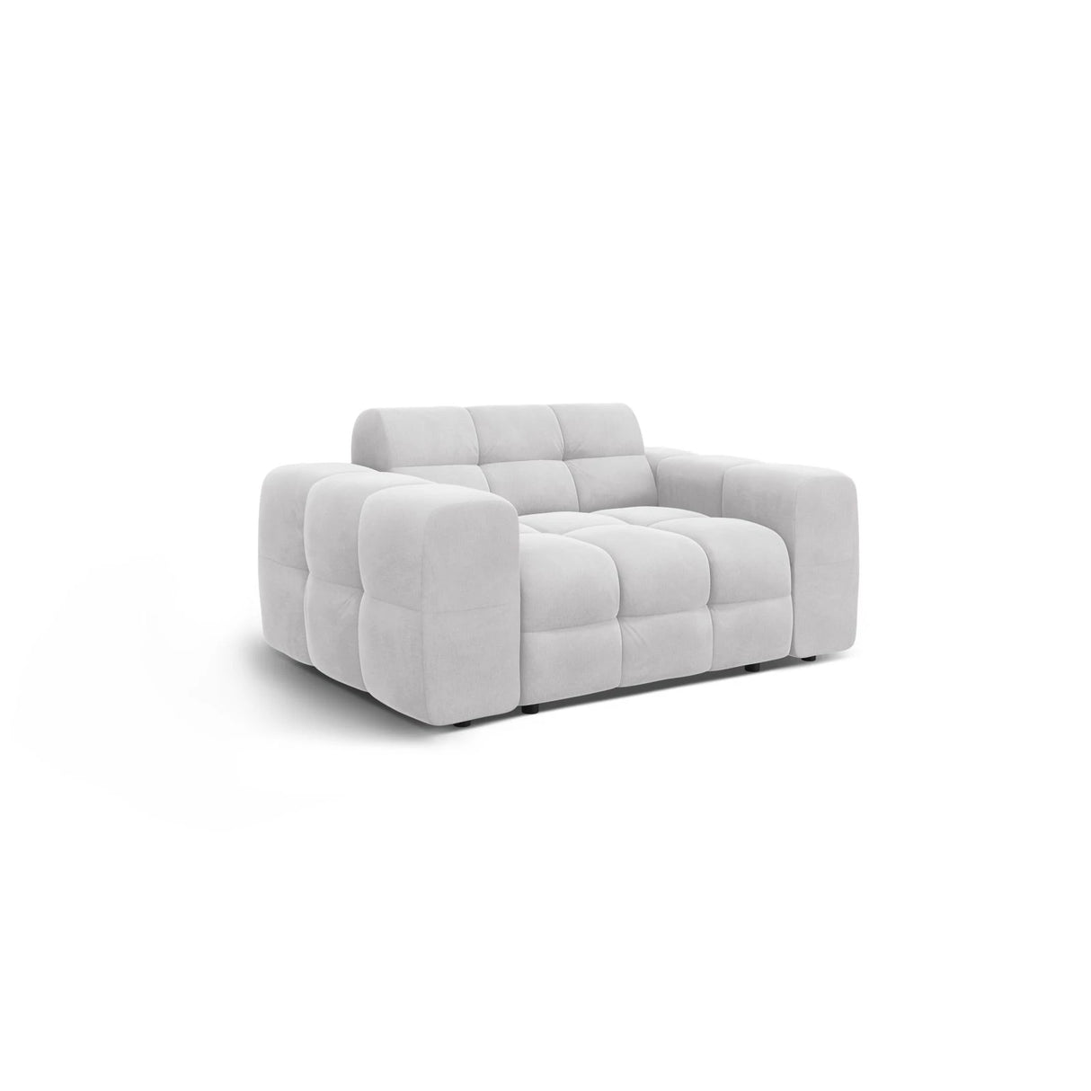 Kendal 2-Sitzer Sofa mit Bezug aus Samt oder Strukturstoff, 156x103 cm – Bild 4