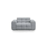Kendal 2-Sitzer Sofa mit Bezug aus Strukturierter Stoff (Ota10) in Platinum, 156x103 cm – Bild 1