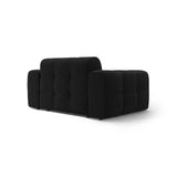 Kendal 2-Sitzer Sofa mit Bezug aus Strukturierter Stoff (Ota12) in Schwarz, 156x103 cm – Bild 5