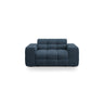 Kendal 2-Sitzer Sofa mit Bezug aus Strukturierter Stoff (Ota18) in Marineblau, 156x103 cm – Bild 1