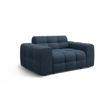 Kendal 2-Sitzer Sofa mit Bezug aus Strukturierter Stoff (Ota18) in Marineblau, 156x103 cm – Bild 4