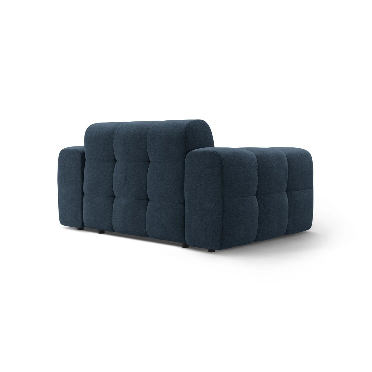 Kendal 2-Sitzer Sofa mit Bezug aus Strukturierter Stoff (Ota18) in Marineblau, 156x103 cm – Bild 5