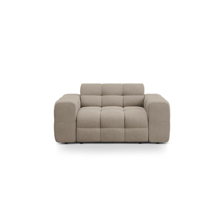 Kendal 2-Sitzer Sofa mit Bezug aus Strukturierter Stoff (Ota7) in Dunkelbeige, 156x103 cm – Bild 1