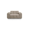 Kendal 2-Sitzer Sofa mit Bezug aus Strukturierter Stoff (Ota7) in Dunkelbeige, 156x103 cm – Bild 1