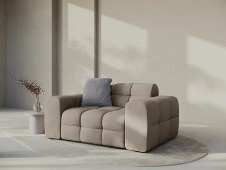 Kendal 2-Sitzer Sofa mit Bezug aus Strukturierter Stoff (Ota7) in Dunkelbeige, 156x103 cm – Bild 2