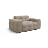 Kendal 2-Sitzer Sofa mit Bezug aus Strukturierter Stoff (Ota7) in Dunkelbeige, 156x103 cm – Bild 4