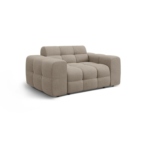 Kendal 2-Sitzer Sofa mit Bezug aus Strukturierter Stoff (Ota7) in Dunkelbeige, 156x103 cm – Bild 4
