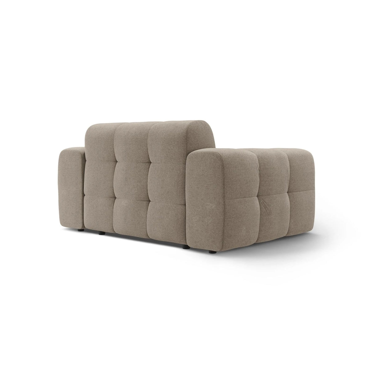 Kendal 2-Sitzer Sofa mit Bezug aus Strukturierter Stoff (Ota7) in Dunkelbeige, 156x103 cm – Bild 5