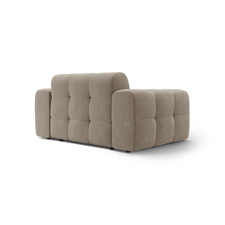 Kendal 2-Sitzer Sofa mit Bezug aus Strukturierter Stoff (Ota7) in Dunkelbeige, 156x103 cm – Bild 5