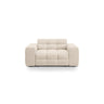 Kendal 2-Sitzer Sofa mit Bezug aus Strukturierter Stoff (Ota8) in Beige, 156x103 cm – Bild 1