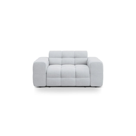 Kendal 2-Sitzer Sofa mit Bezug aus Strukturierter Stoff (Ota9) in Hellgrau, 156x103 cm – Bild 1