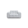 Kendal 2-Sitzer Sofa mit Bezug aus Strukturierter Stoff (Ota9) in Hellgrau, 156x103 cm – Bild 1