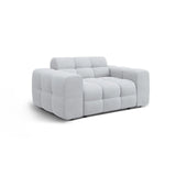 Kendal 2-Sitzer Sofa mit Bezug aus Strukturierter Stoff (Ota9) in Hellgrau, 156x103 cm – Bild 4