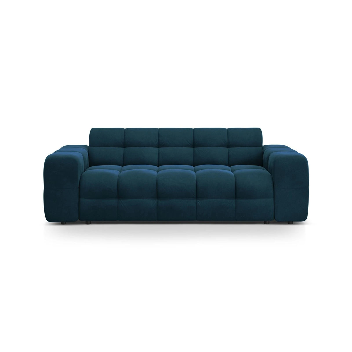 Kendal 3-Sitzer Sofa mit Bezug aus Samt (Ma2211) in Marineblau, 222x103 cm – Bild 1
