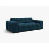 Kendal 3-Sitzer Sofa mit Bezug aus Samt (Ma2211) in Marineblau, 222x103 cm – Bild 4