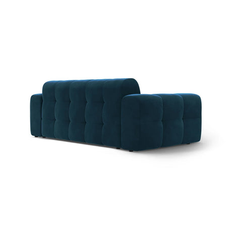 Kendal 3-Sitzer Sofa mit Bezug aus Samt (Ma2211) in Marineblau, 222x103 cm – Bild 5
