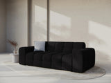Kendal 3-Sitzer Sofa mit Bezug aus Samt (Ma2219) in Schwarz, 222x103 cm – Bild 2