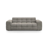 Kendal 3-Sitzer Sofa mit Bezug aus Samt (Ma2241) in Dunkelgrau, 222x103 cm – Bild 1