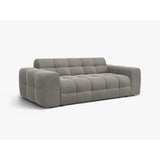 Kendal 3-Sitzer Sofa mit Bezug aus Samt (Ma2241) in Dunkelgrau, 222x103 cm – Bild 4