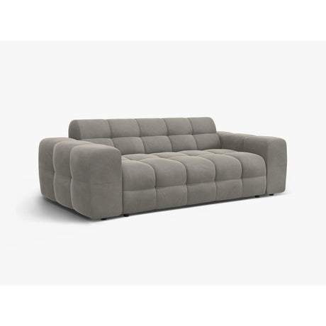 Kendal 3-Sitzer Sofa mit Bezug aus Samt (Ma2241) in Dunkelgrau, 222x103 cm – Bild 4