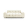 Kendal 3-Sitzer Sofa mit Bezug aus Samt (Ma2256) in Elfenbein, 222x103 cm – Bild 1