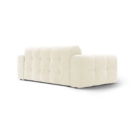 Kendal 3-Sitzer Sofa mit Bezug aus Samt (Ma2256) in Elfenbein, 222x103 cm – Bild 5