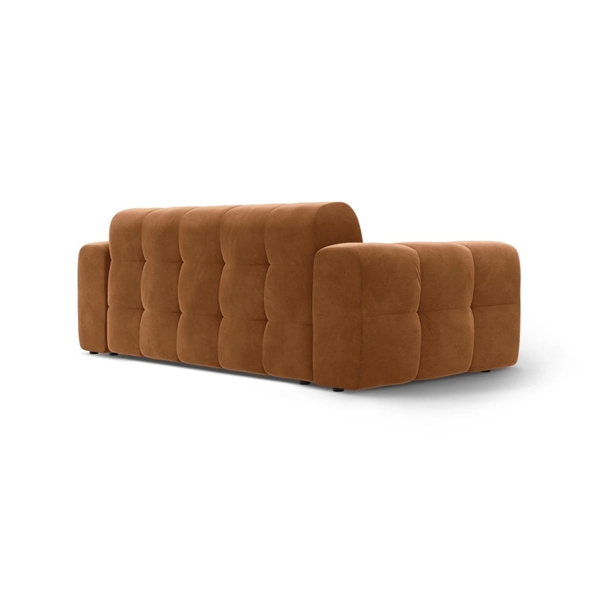 Kendal 3-Sitzer Sofa mit Bezug aus Samt (Ma2286) in Camel, 222x103 cm – Bild 5