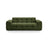 Kendal 3-Sitzer Sofa mit Bezug aus Samt (Ma2295) in Army Green, 222x103 cm – Bild 1