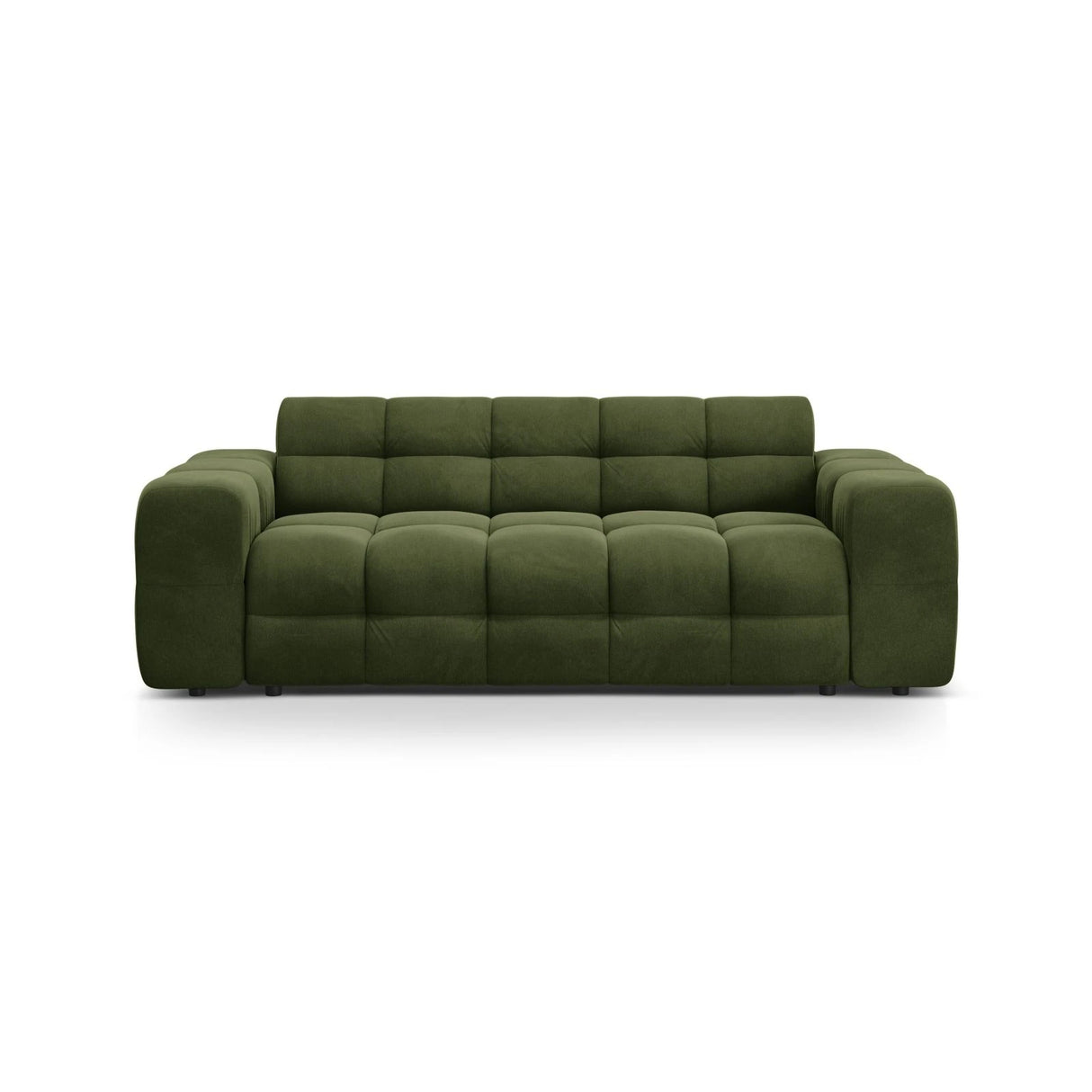 Kendal 3-Sitzer Sofa mit Bezug aus Samt (Ma2295) in Army Green, 222x103 cm – Bild 1