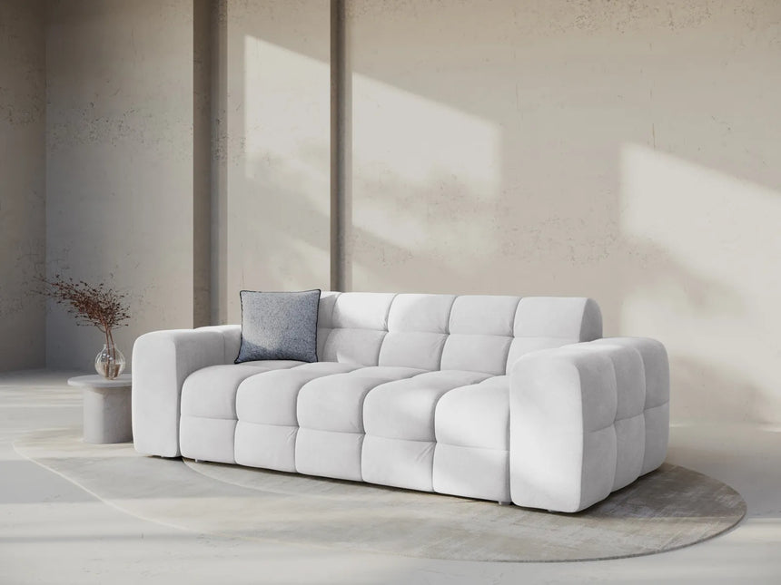 Kendal 3-Sitzer Sofa mit Bezug aus Samt oder Strukturstoff, 222x103 cm – Bild 2