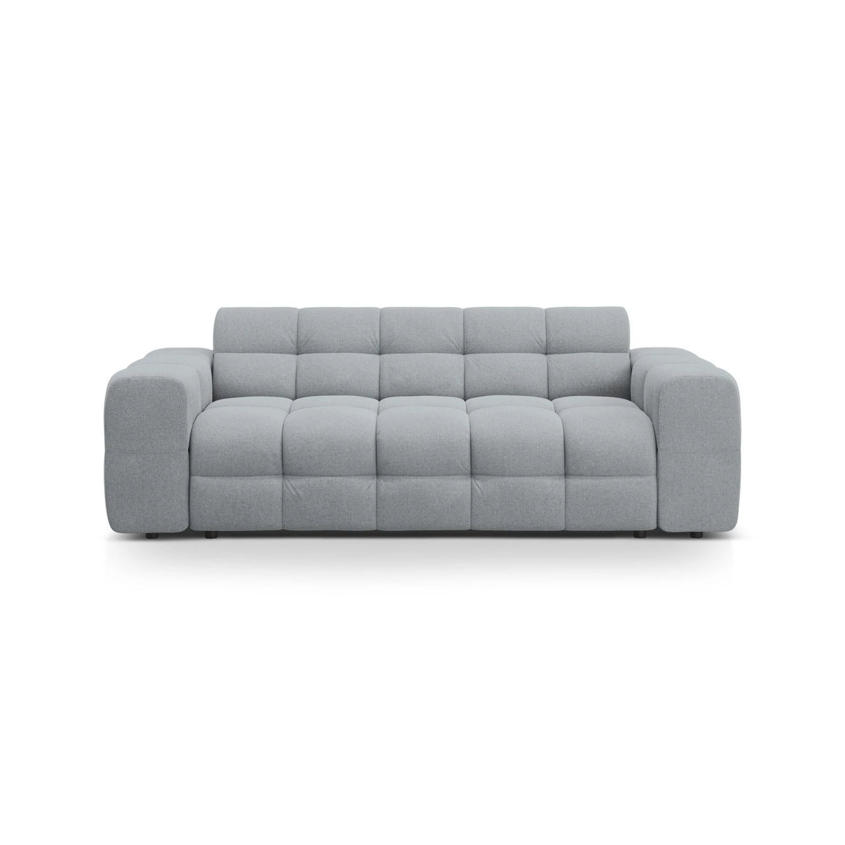 Kendal 3-Sitzer Sofa mit Bezug aus Strukturierter Stoff (Ota10) in Platinum, 222x103 cm – Bild 1