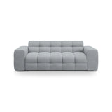 Kendal 3-Sitzer Sofa mit Bezug aus Strukturierter Stoff (Ota10) in Platinum, 222x103 cm – Bild 1