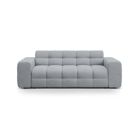Kendal 3-Sitzer Sofa mit Bezug aus Strukturierter Stoff (Ota10) in Platinum, 222x103 cm – Bild 1