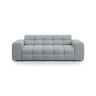 Kendal 3-Sitzer Sofa mit Bezug aus Strukturierter Stoff (Ota10) in Platinum, 222x103 cm – Bild 1