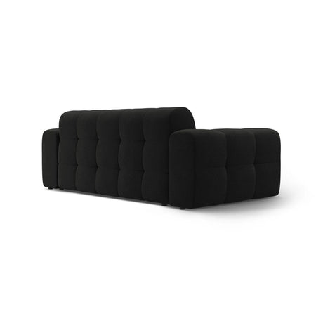 Kendal 3-Sitzer Sofa mit Bezug aus Strukturierter Stoff (Ota12) in Schwarz, 222x103 cm – Bild 5