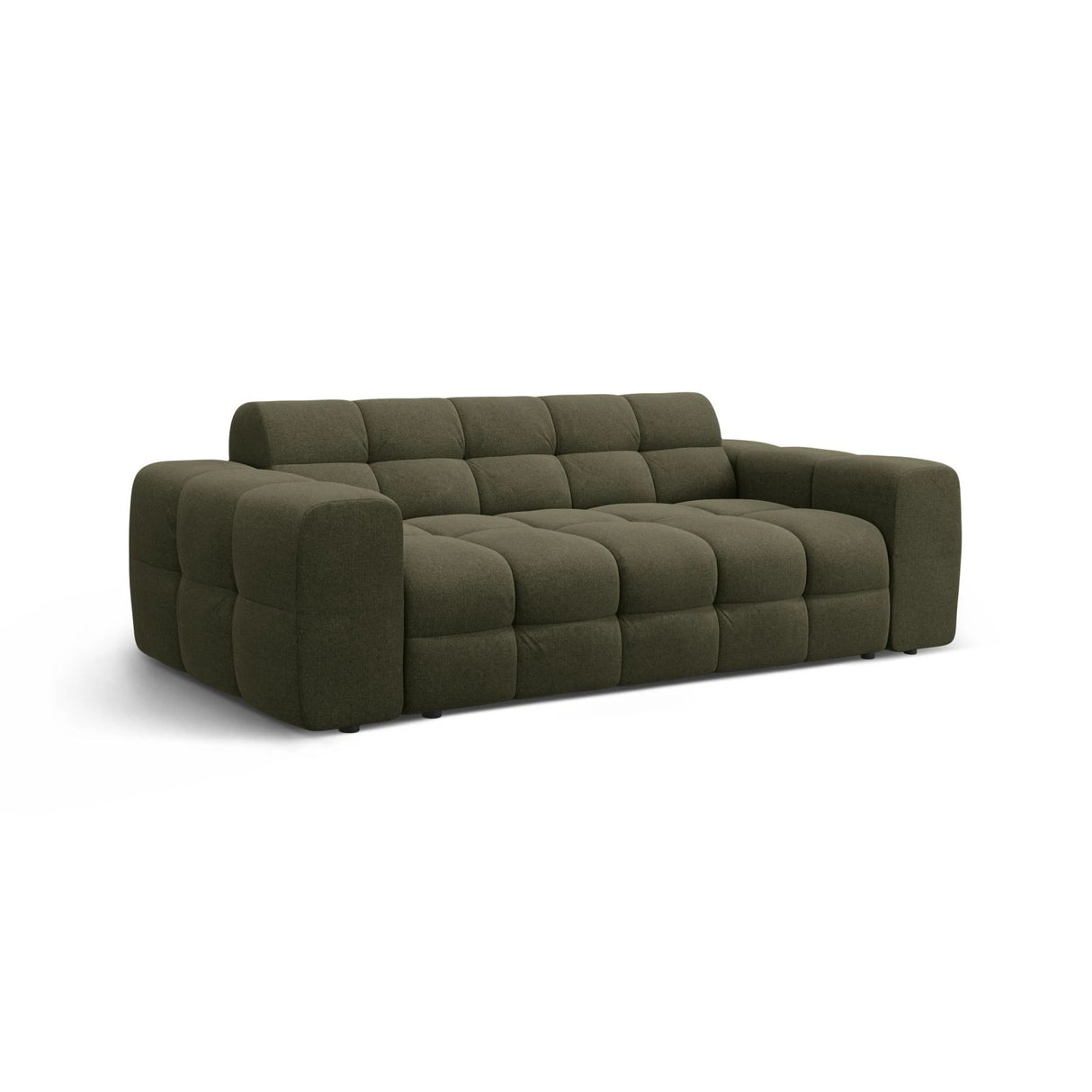 Kendal 3-Sitzer Sofa mit Bezug aus Strukturierter Stoff (Ota13) in Amazon grün, 222x103 cm – Bild 4