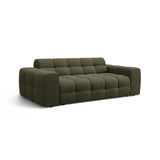 Kendal 3-Sitzer Sofa mit Bezug aus Strukturierter Stoff (Ota13) in Amazon grün, 222x103 cm – Bild 4