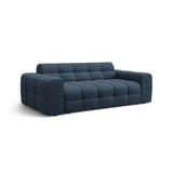 Kendal 3-Sitzer Sofa mit Bezug aus Strukturierter Stoff (Ota18) in Marineblau, 222x103 cm – Bild 4