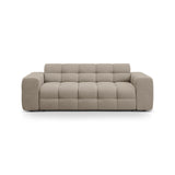 Kendal 3-Sitzer Sofa mit Bezug aus Strukturierter Stoff (Ota7) in Dunkelbeige, 222x103 cm – Bild 1
