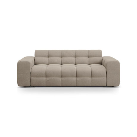 Kendal 3-Sitzer Sofa mit Bezug aus Strukturierter Stoff (Ota7) in Dunkelbeige, 222x103 cm – Bild 1