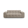 Kendal 3-Sitzer Sofa mit Bezug aus Strukturierter Stoff (Ota7) in Dunkelbeige, 222x103 cm – Bild 1