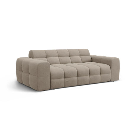Kendal 3-Sitzer Sofa mit Bezug aus Strukturierter Stoff (Ota7) in Dunkelbeige, 222x103 cm – Bild 4