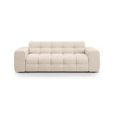 Kendal 3-Sitzer Sofa mit Bezug aus Strukturierter Stoff (Ota8) in Beige, 222x103 cm – Bild 1